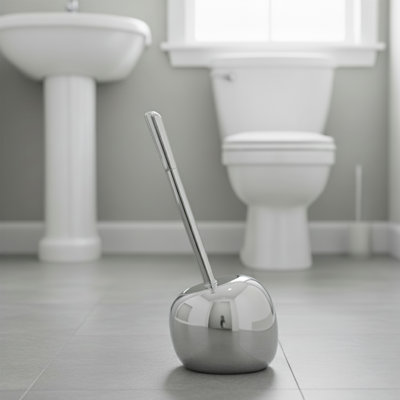 Evideco Pise Stone Toilet Brush And Holder