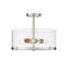 Plafonnier semi-encastré 3 lumières 16,5 po Mabe-1068730407