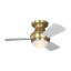 Visual Comfort Fan Ikon 32 Hugger LED Indoor Ceiling Fan with Matte White blades and Handheld Remote-492667636