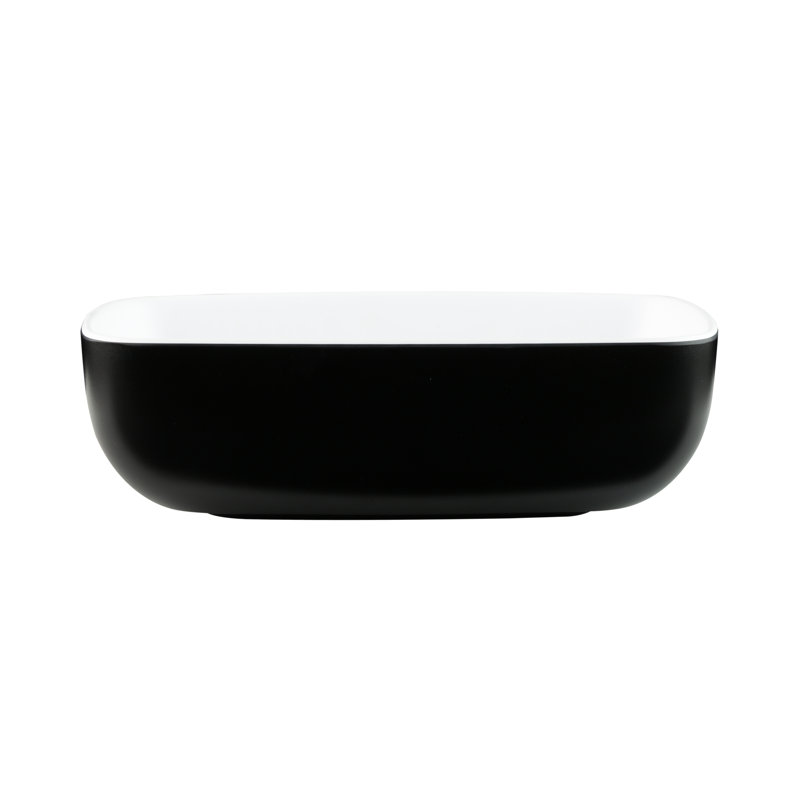 19 oz. Salad Bowl, White/Black