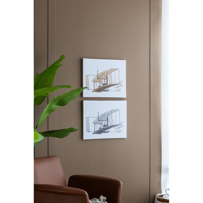 2 décorations murales rectangulaires pour bureau à domicile - salon chambre à coucher couloir