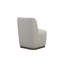 Gracie Upholstred Dining Chairin Peppered Taupe Fabric Modern Mocha Wood Finish