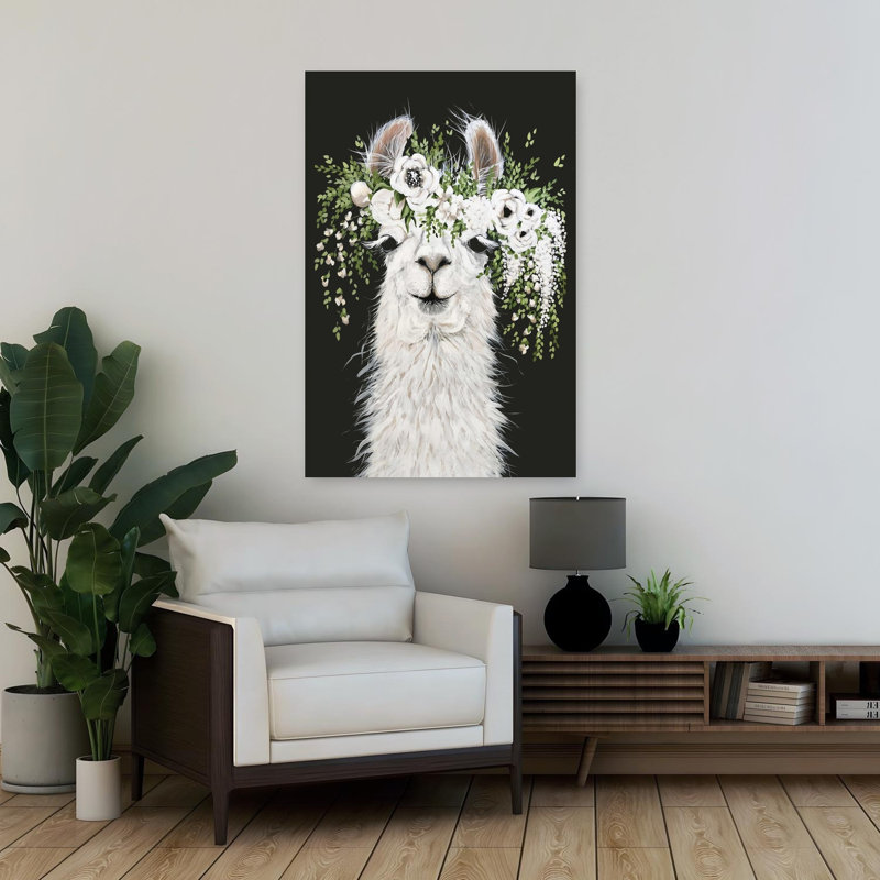 Dolly, art floral contemporain fantaisiste, H 36 po x l 24 po