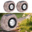 Éclairage solaire solaire avec éclairage marche / arrêt automatique - Projecteurs de jardin à DEL imperméables pour patio, cour, allée, paquet de 2