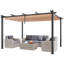 Pergola d'extérieur rétractable avec auvent en aluminium-106897484-106897478