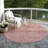 Charix Pink Washable Indoor-Outdoor Rug - LOOMLAN-870133468