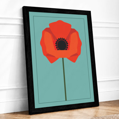 Solitary Poppy Botanical - Print