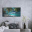  «Paradise Beach 3» par Rey Klimt, art mural en métal, 48 po x 24 po