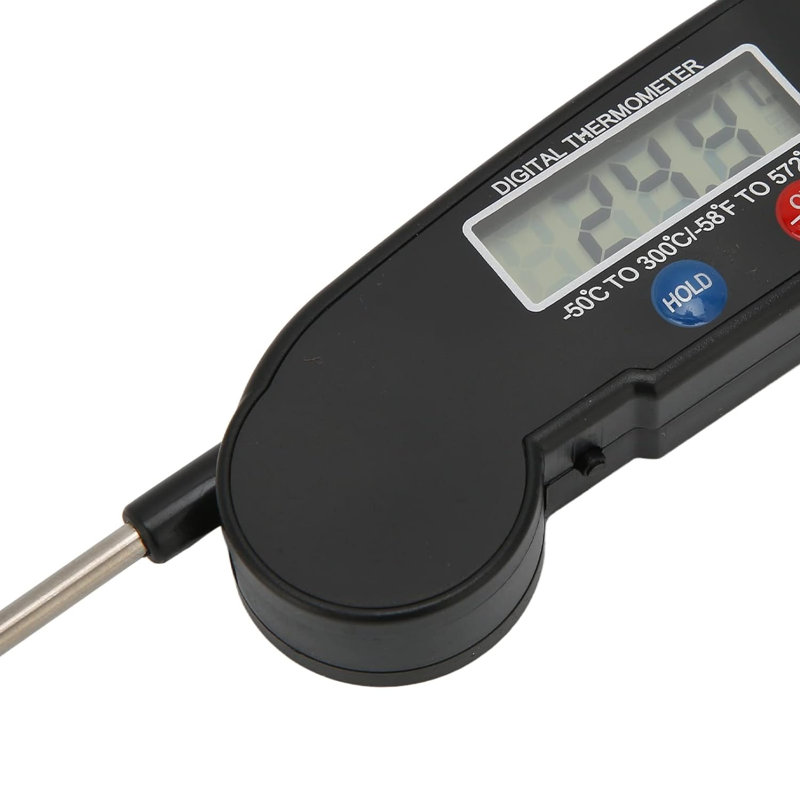 Thermomètre imperméable pour aliments Thermomètre pour barbecue pliable à arrêt automatique