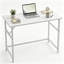 80cm Black Small Desk with 2 Drawers-1138639952-1138639967