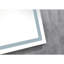 Miroir de salle de bain 30 x 20 en aluminium blanc avec DEL - brouillard, luminosité variable, durabilité
