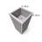 Square Grove Column Planter - Grey Brown-454642521
