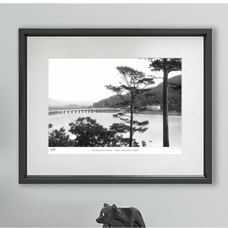 Penmaenpool, The Bridge 1888 by Francis Frith - Single Picture Frame Print, 45cm H x 60cm W x 2.3cm D