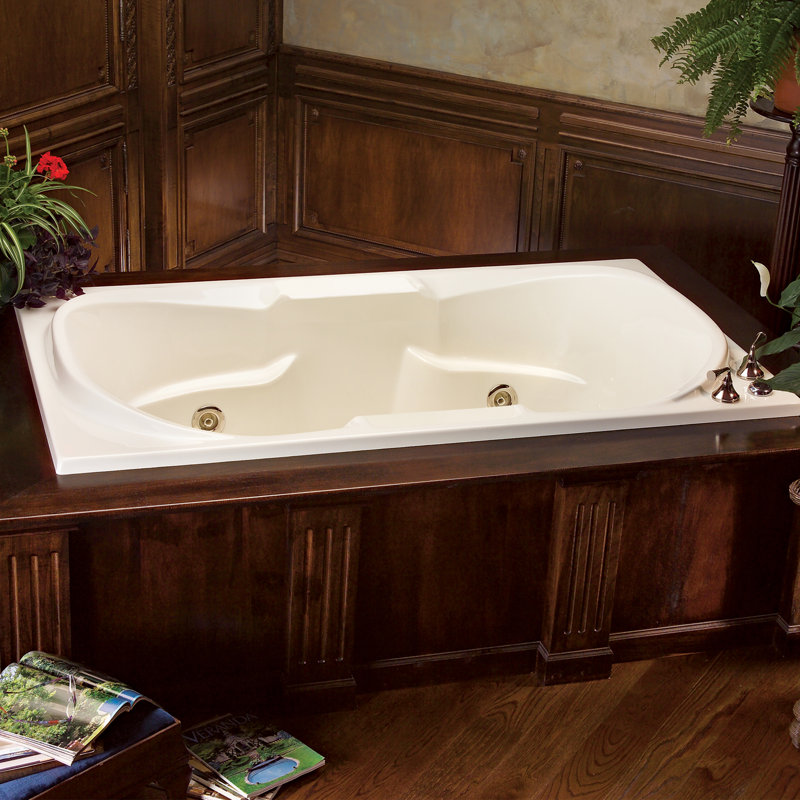 Baignoire encastrée 72 po MTI Solutions, Blanc