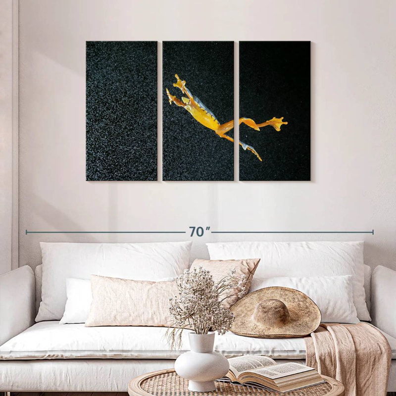 Leaping Leaf Frog, 28" H x 45" W