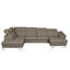 Natron Leather Corner U-form Sofa with Sleeping Function and Storage -2038222129-2038222128
