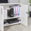 Marjorie Wood Storage Cabinet with Lock, 2 Door Locking File Tool Cabinet Cupboard with Adjustable Shelf-30562431