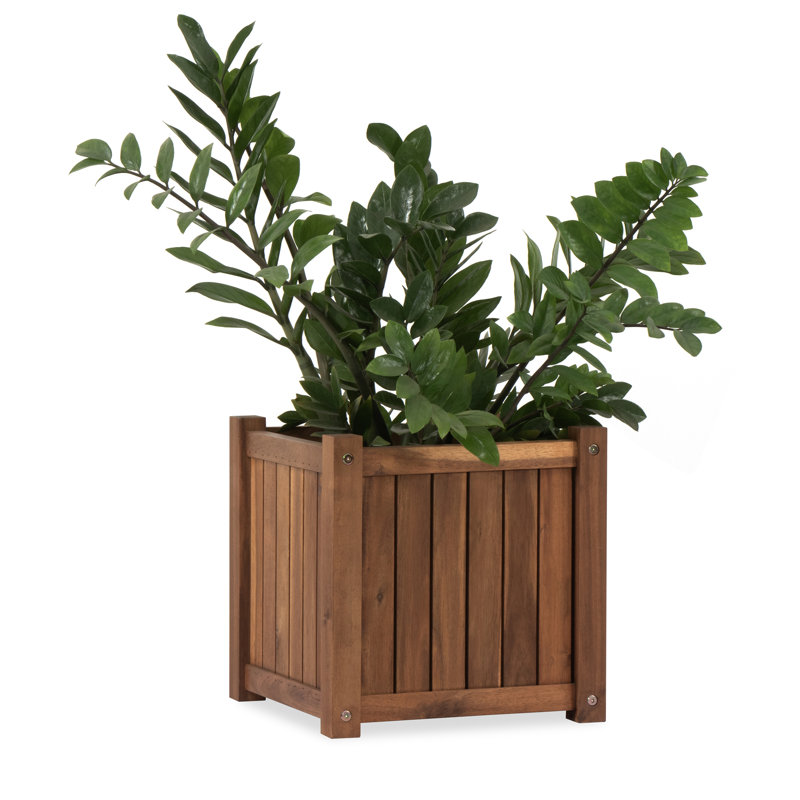 Wood Planter Box, Brown