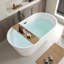 Baignoire de trempage autoportante en acrylique 54 po x 29 po Domme -81515706