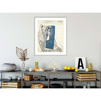 Portrait de Sylvette David par Pablo Picasso, impression giclée sur cadre