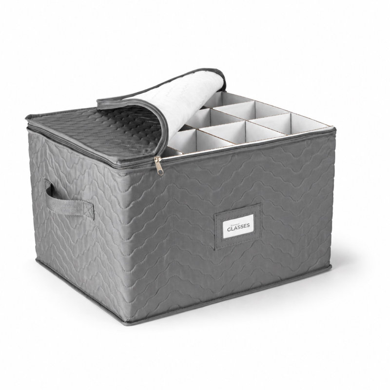 Rangement pour verres à pied, Gris