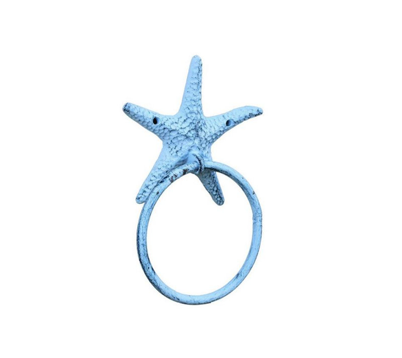 Anneau à serviette Wetzel Starfish, Bleu pâle