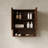 26" Wall-Mounted Striped Bathroom Cabinet with Doors & Open Shelf-124107654