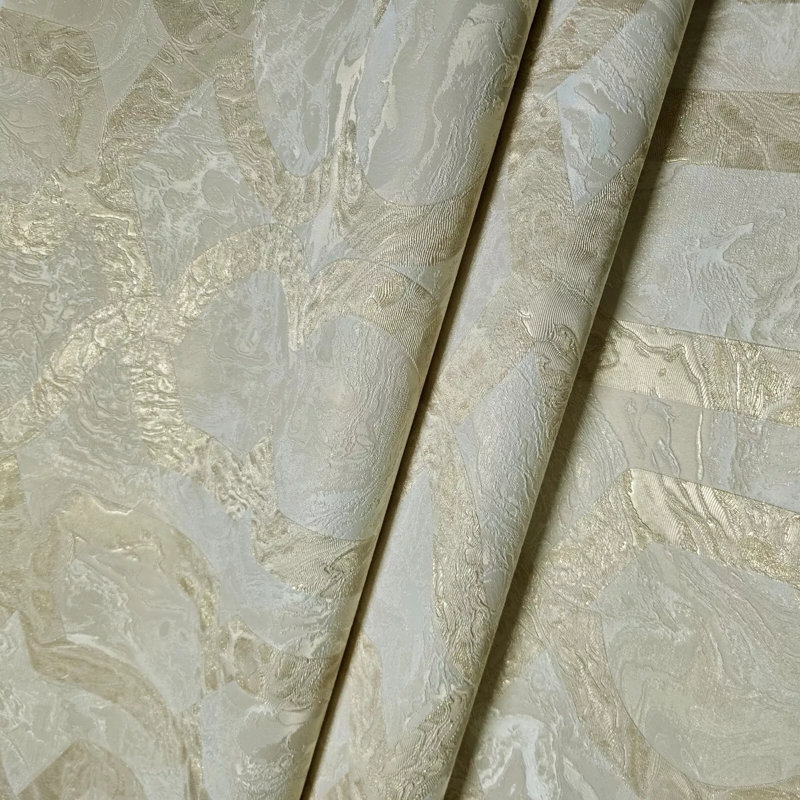 Papier peint texturé imitation marbre ivoire