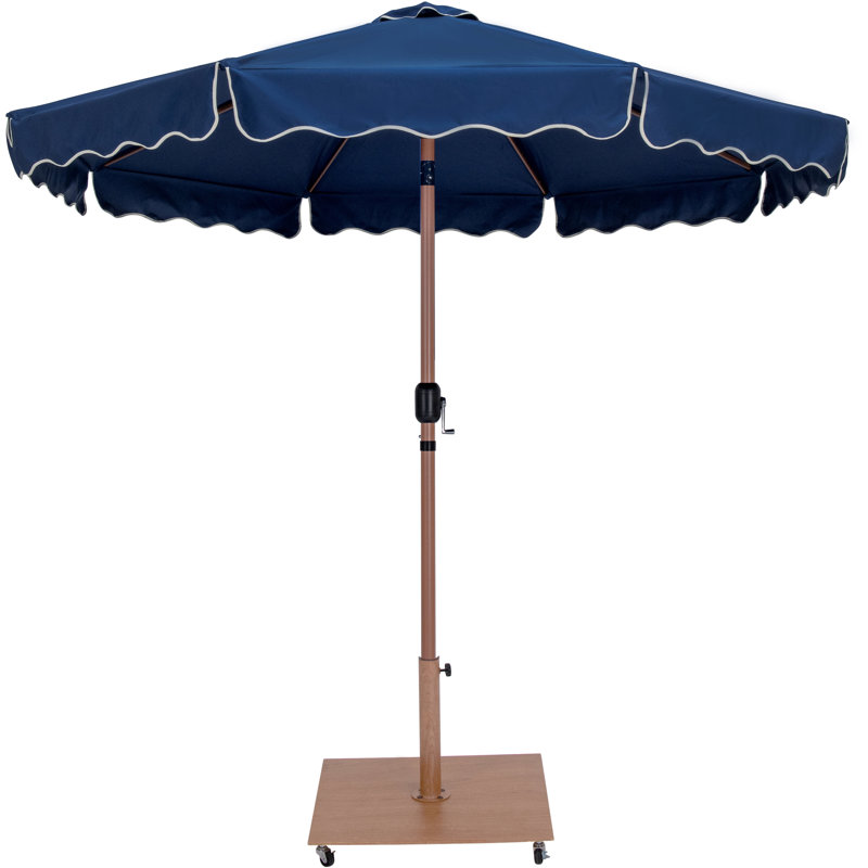 Ensemble de parasol en aluminium avec passepoil Amalfi