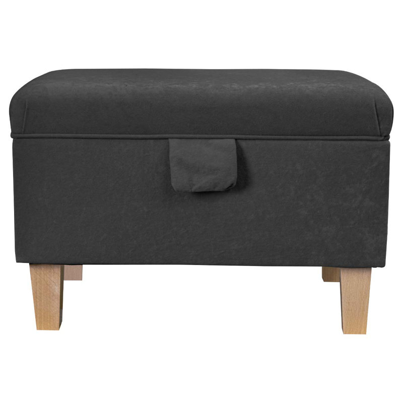 50.8cm Wide Rectangle Solid Colour Footstool Ottoman with Storage