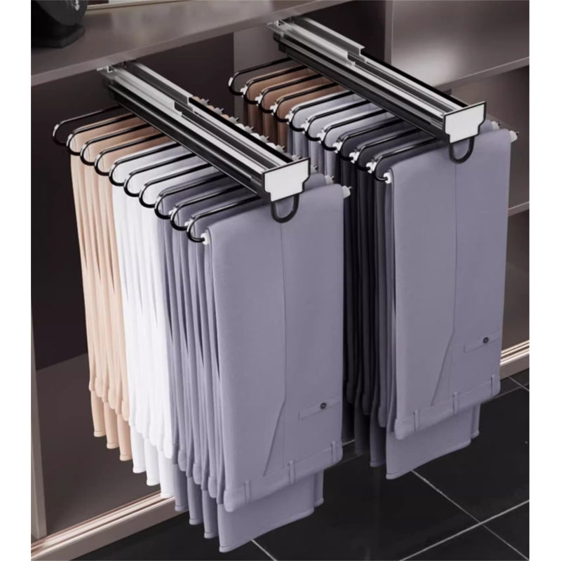Toptrack Single-Row Pull-Out Pants Rack