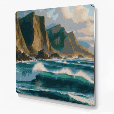 Art mural bleu Hawaii