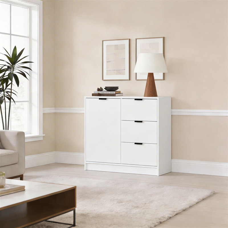 Phoenix 3 Drawer Compact Sideboard