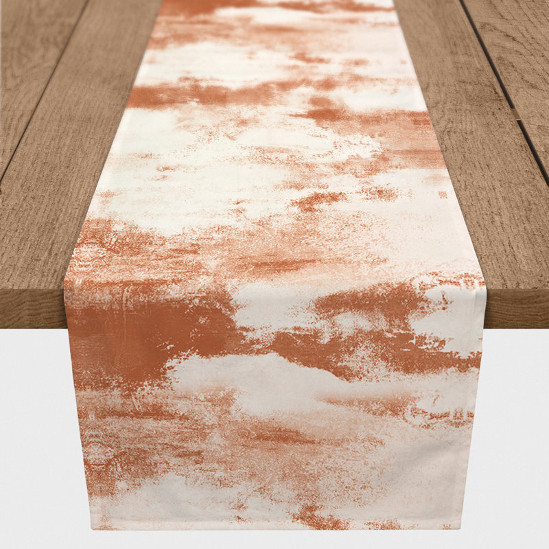 Chemin de table Harriss, 72 po x 16 po, Orange