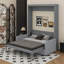 Lit escamotable double avec coussin-948378316
