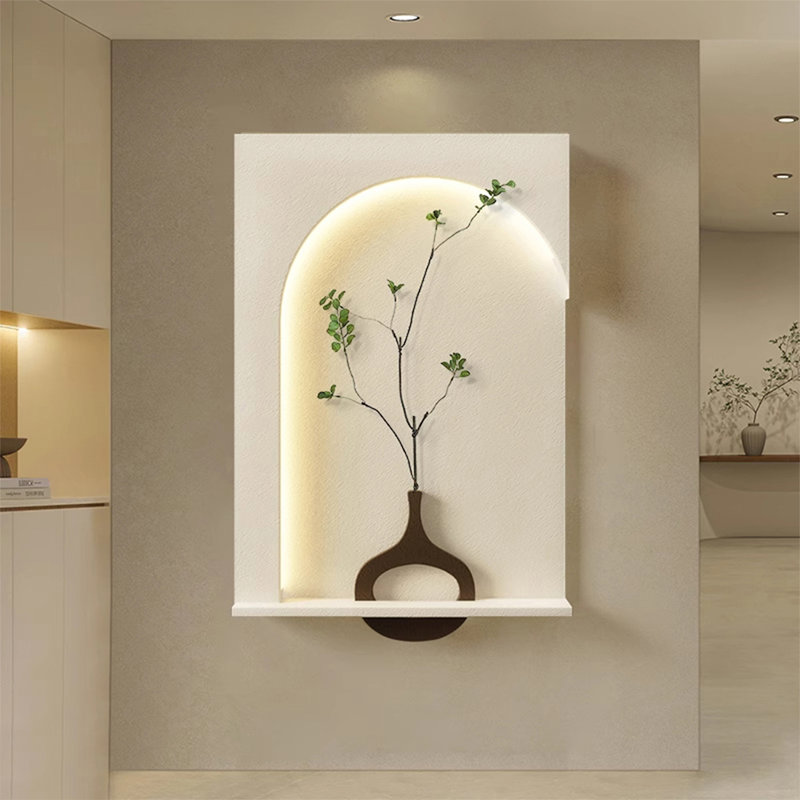 Art mural Mid-Century moderne en toile pour salon, H 39,37 po x l 27,56 po x P 1,97 po