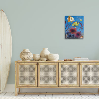  «Seafaring Fish & Urchins», art mural sur toile par Michelle Ingari Designs