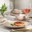 Ensemble d'assiettes et de bols Gibson Home Admiral, ensemble de vaisselle floral 16 pièces, ensemble de vaisselle en grès rose, assiettes à dîner, assiettes à salade, bols à pâtes et bols à céréales-130312561