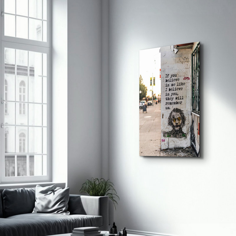 Elegant Tempered Glass Wall Art Painting, 13.8 x 21.7 inches | 100% Tempered Glass, Thickness: 0.16 inches | UV Printed for Vibrant Colors | Perfect for Home Decor, Living Room, & Office Spaces