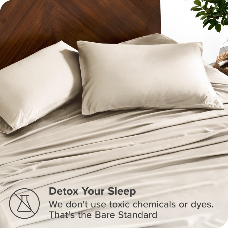 Queen Sand Bamboo Rayon Deep Pocket Sheet Set