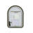 28 Inch Arch LED Front and Backlit Wall Mirror in Satin Gold-1347360995-1347360978