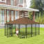 Cage de clôture pour chien avec chenil