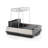 Utensil Caddy Compact Dish Drying Rack  With Second Tier, Rust Resistant Wires And Angled Drain Board To Dry Plates, Bowls, Cups And Flatware,Silver And Black,16.8In D X 13In W X 14.2In H