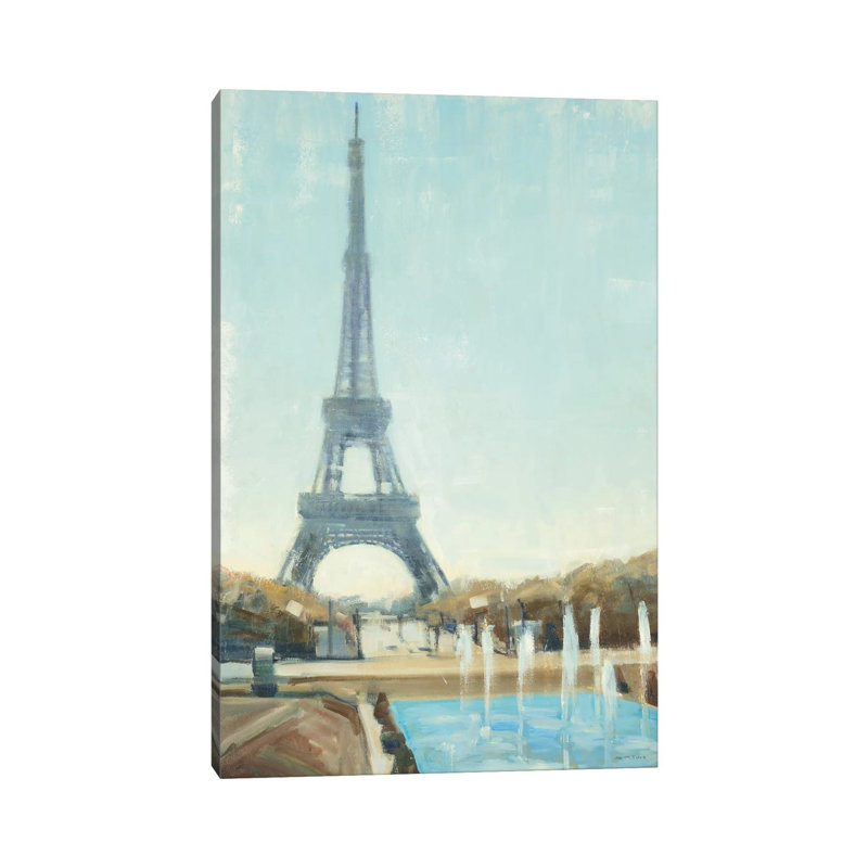 Eiffel Tower 1 Piece Wrapped Canvas Painting, 101.6 cm H x 66.04 cm W x 1.91 cm D