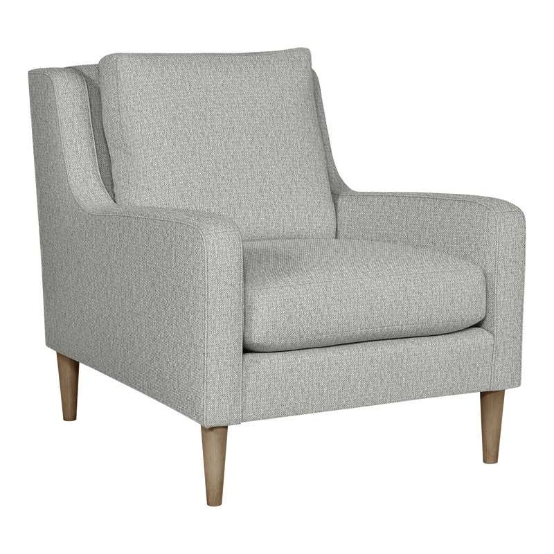 American Bungalow 4-Piece Riverside L-Sectional, Havana, Nomad Snow Crypton® Chenille, No
