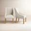 Chaise avec accoudoirs rembourrée en lin Sorrento-1313327992-1313313440