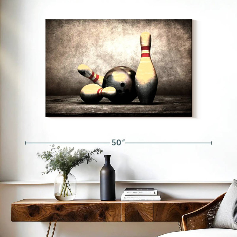 Grunge Bowling, 26" H x 39" W