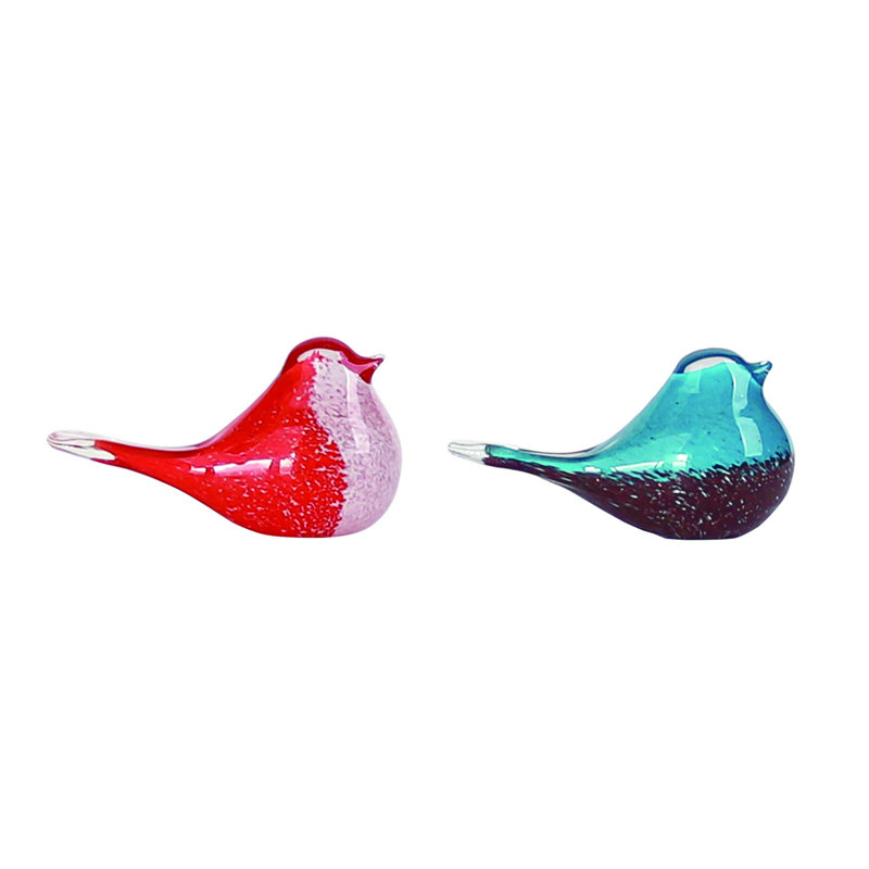  Ensemble de 2 petites décorations printanières en verre