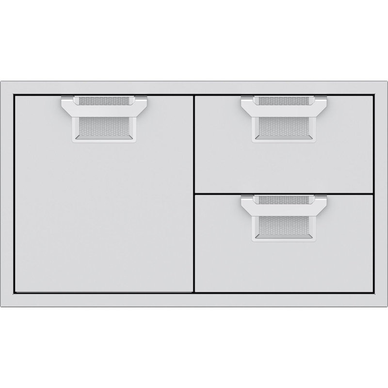 Aspire 36" Double Drawer and Storage Door Combination
