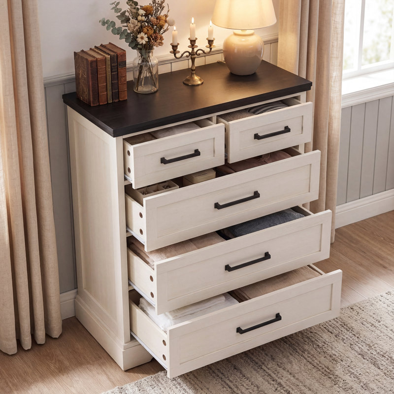 Commode 5 tiroirs 31 po avec anti-basculement